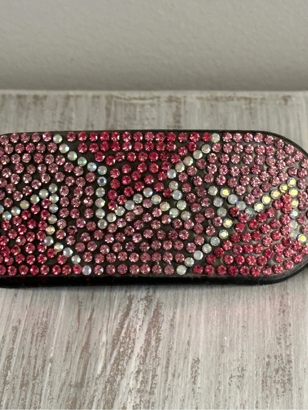 NWT Too Cute Diamond Painted Painting Barrette Stars In Pinks & Silver